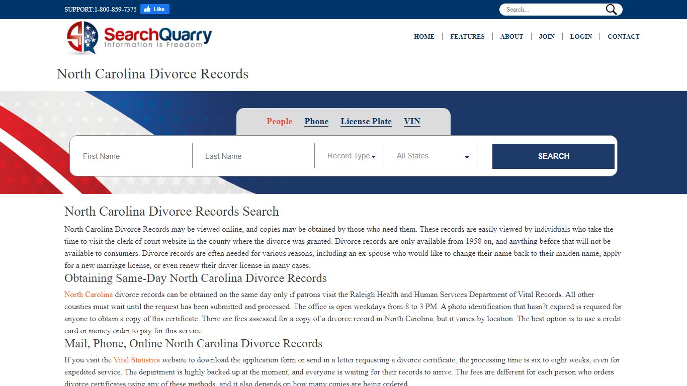 North Carolina Divorce Records | Enter a Name & View Divorce Records